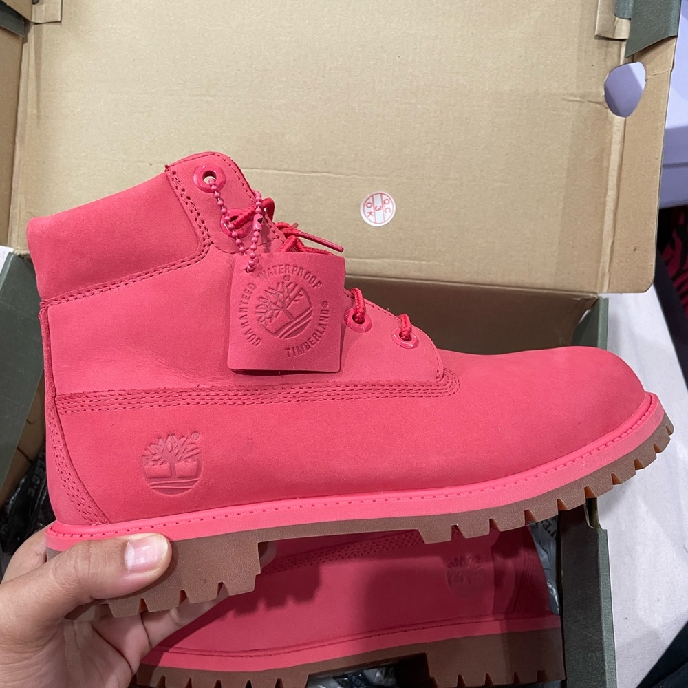 Pink Timberland Boots